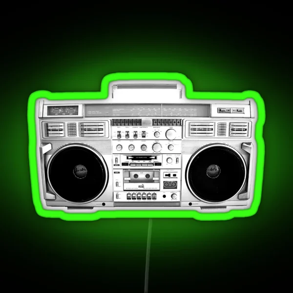 Boom Box RGB Neon Sign