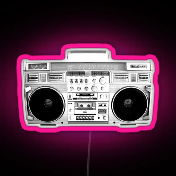 Boom Box RGB Neon Sign