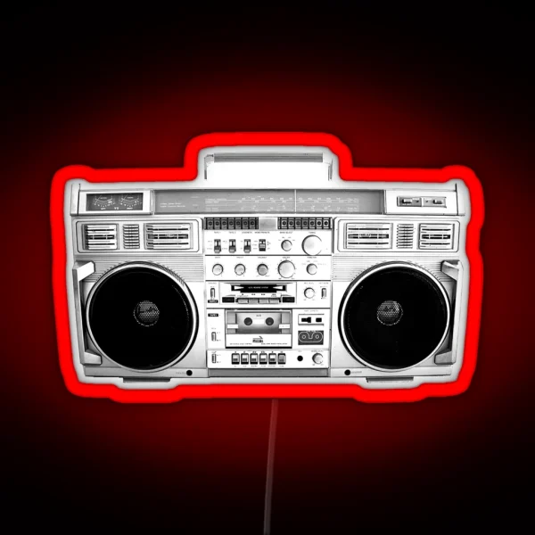 Boom Box RGB Neon Sign