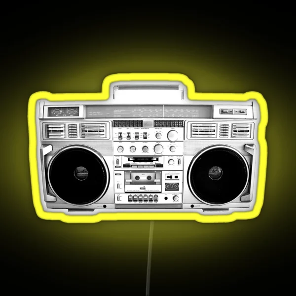 Boom Box RGB Neon Sign