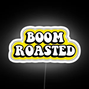 Boom Roasted Yellow RGB Neon Sign