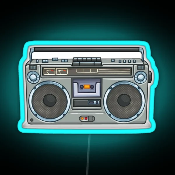 Boombox RGB Neon Sign