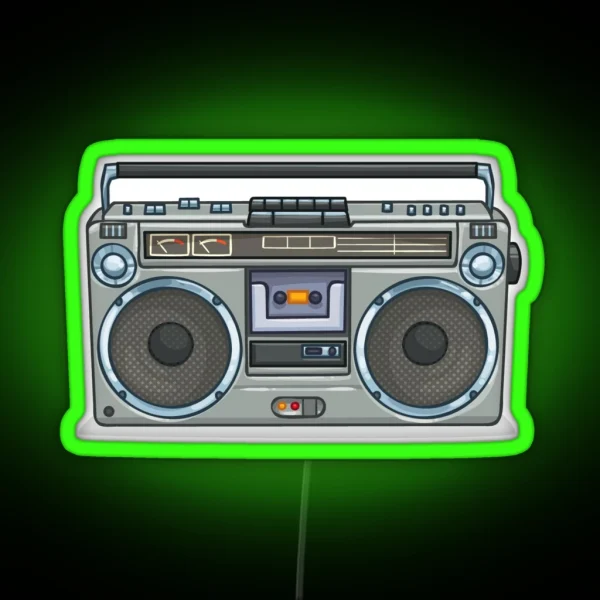 Boombox RGB Neon Sign