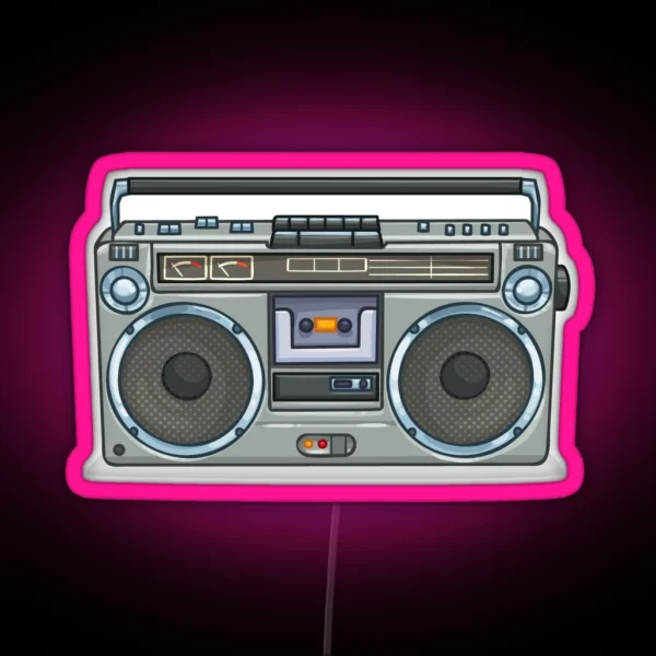 Boombox RGB Neon Sign