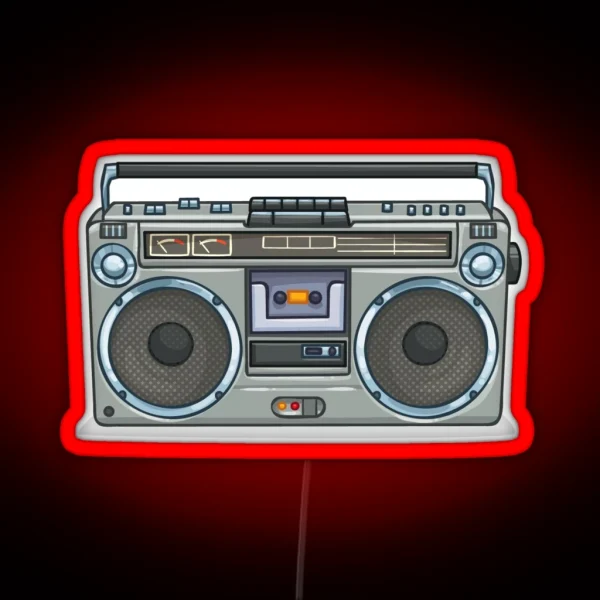 Boombox RGB Neon Sign