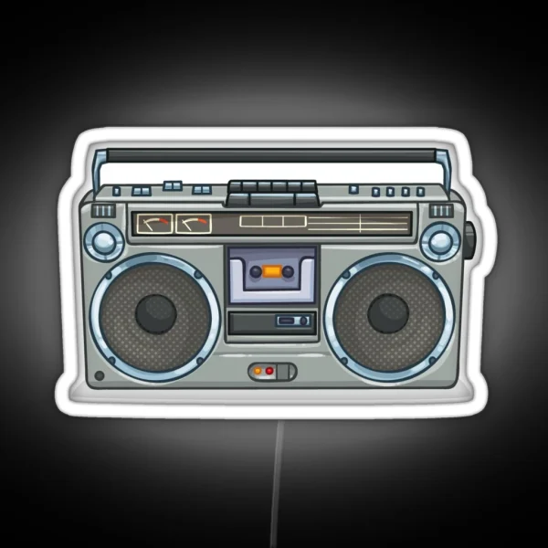 Boombox RGB Neon Sign