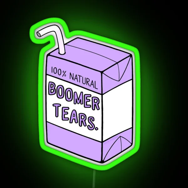 Boomer Tears RGB Neon Sign