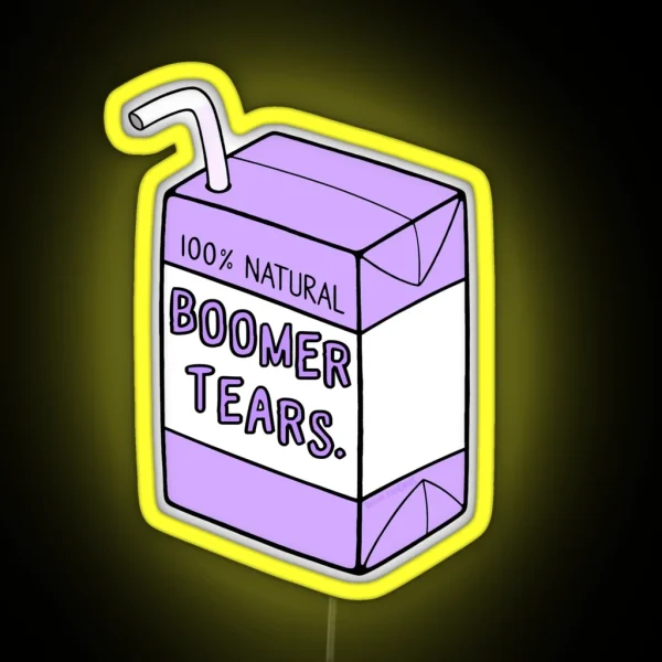 Boomer Tears RGB Neon Sign