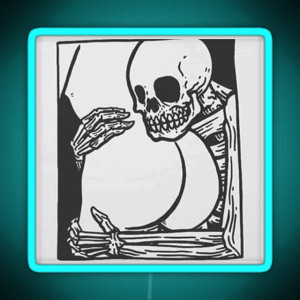 Booty Loving Skeleton RGB Neon Sign