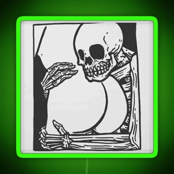 Booty Loving Skeleton RGB Neon Sign