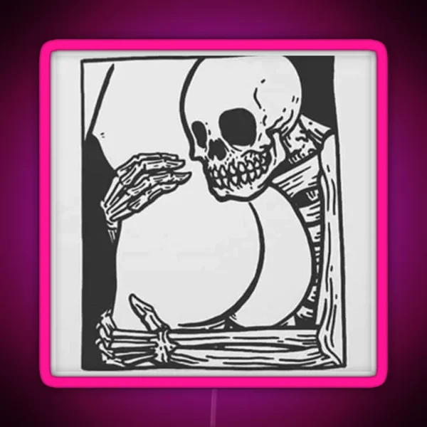 Booty Loving Skeleton RGB Neon Sign