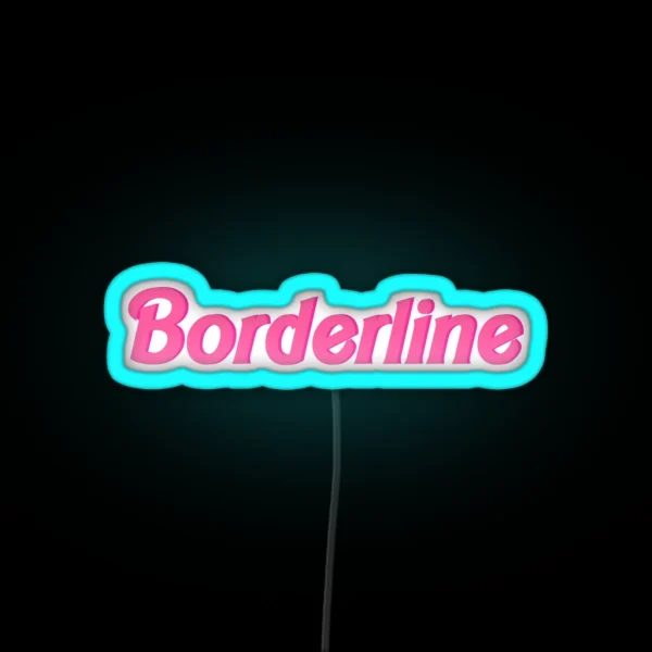 Borderline Awareness RGB Neon Sign