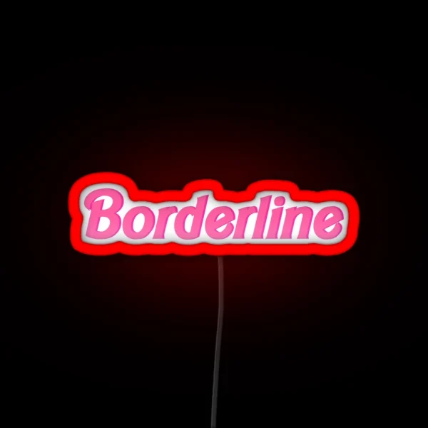 Borderline Awareness RGB Neon Sign