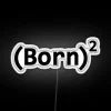 Electric Born Again Neon Sign with Colorful RGB Lighting Options