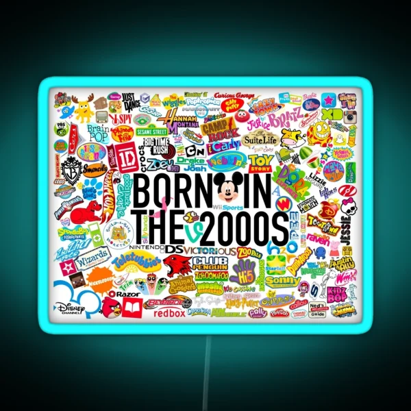 Born In The 2000s RGB Neon Sign
