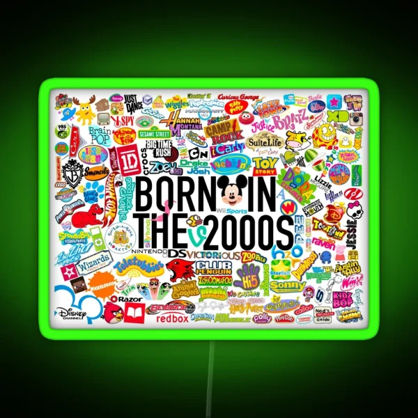 Born In The 2000s RGB Neon Sign