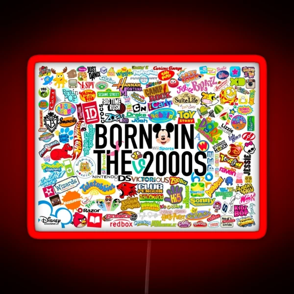 Born In The 2000s RGB Neon Sign