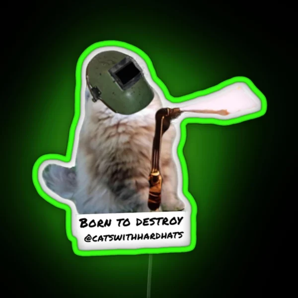 Born To Destroy RGB Neon Sign