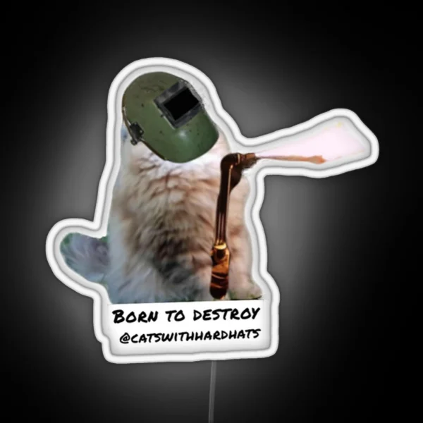 Born To Destroy RGB Neon Sign