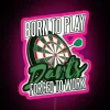 RGB Neon Sign: Born to play darts with passion indoors