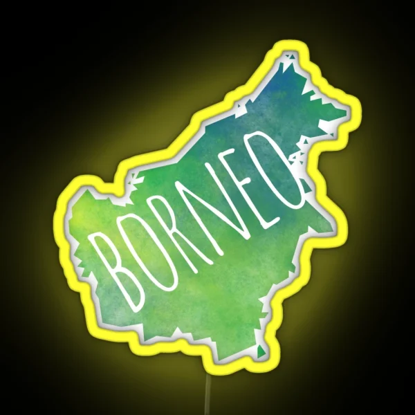 Borneo RGB Neon Sign