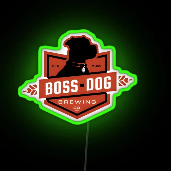Boss Dog Brewery RGB Neon Sign