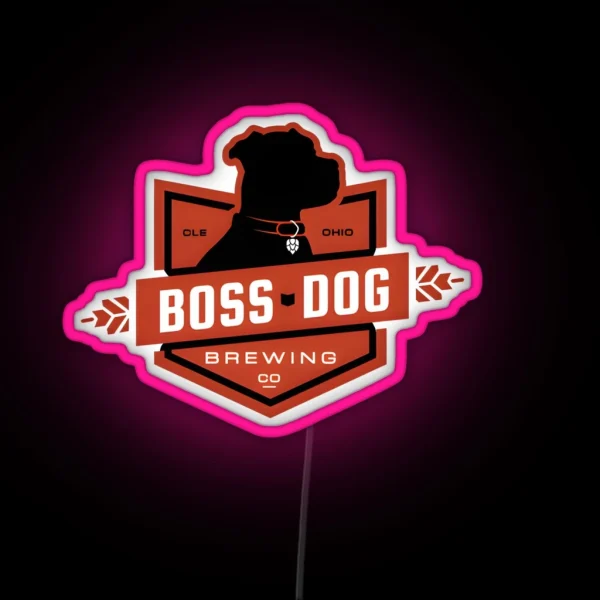 Boss Dog Brewery RGB Neon Sign