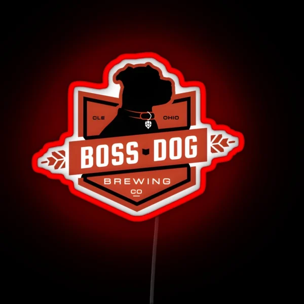 Boss Dog Brewery RGB Neon Sign