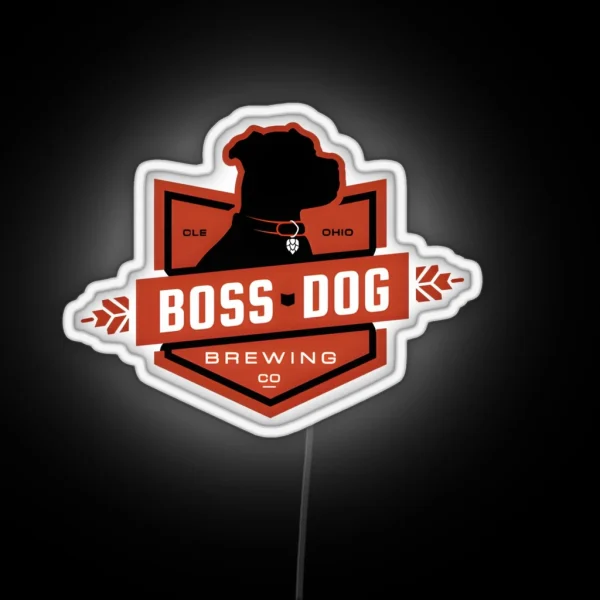Boss Dog Brewery RGB Neon Sign