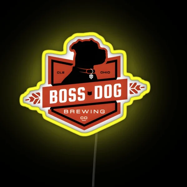 Boss Dog Brewery RGB Neon Sign