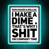 Satirical Office Rebellion led Neon Sign for Workplace Humor Enthusiasts