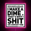 Unique RGB LED Sign Displaying Sarcastic Workplace Humor with Bright Neon Colors