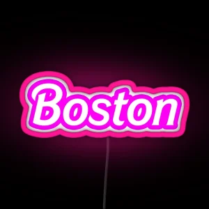 Boston Barbiecore RGB Neon Sign