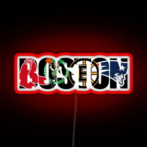 Boston Sports RGB Neon Sign