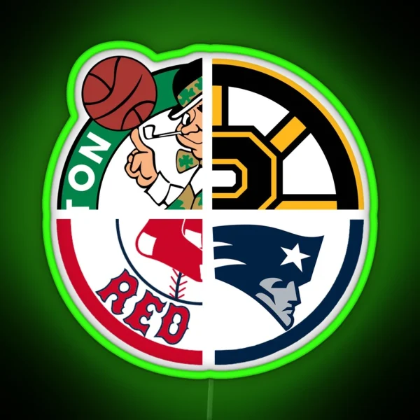 Boston Sports RGB Neon Sign