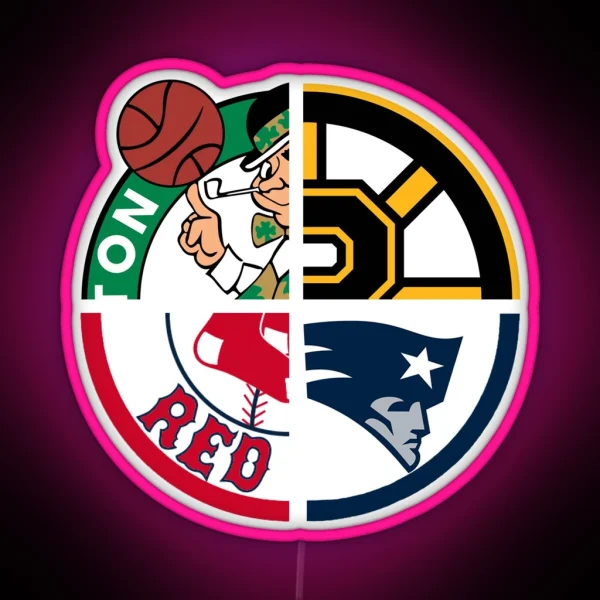 Boston Sports RGB Neon Sign