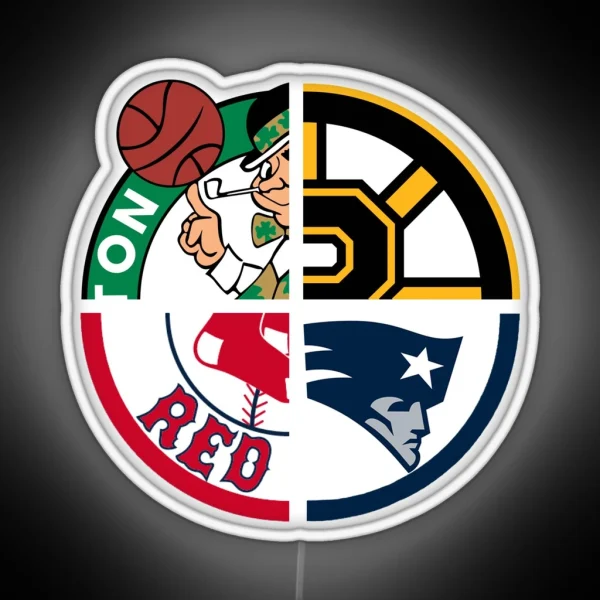 Boston Sports RGB Neon Sign