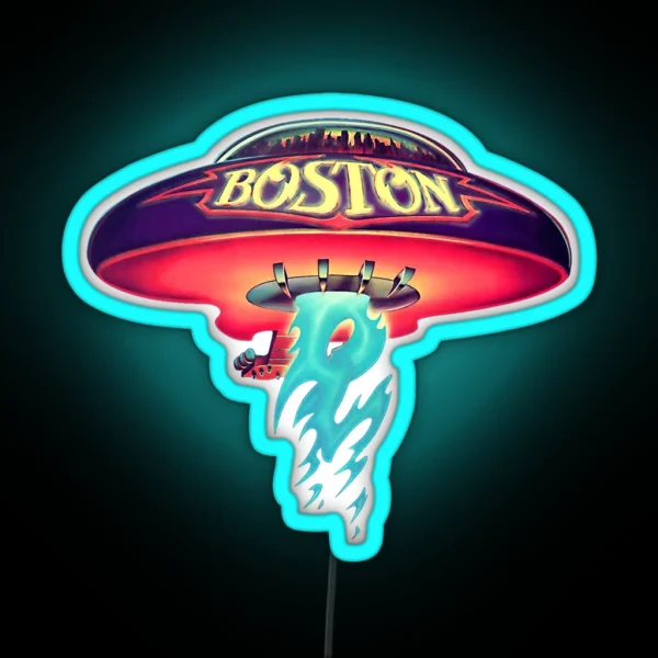 Boston The Band Logo RGB Neon Sign