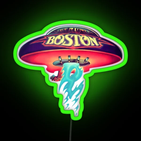 Boston The Band Logo RGB Neon Sign