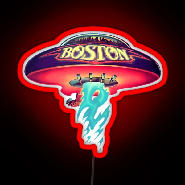 Boston The Band Logo RGB Neon Sign