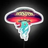 Authentic Boston Concert Band Logo Neon Sign in Vibrant RGB Colors