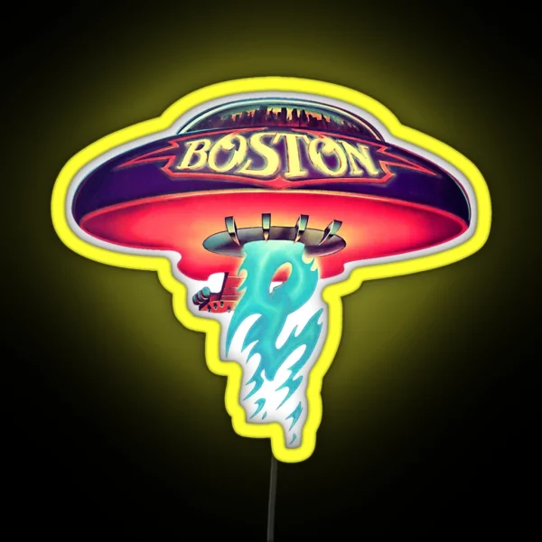 Boston The Band Logo RGB Neon Sign