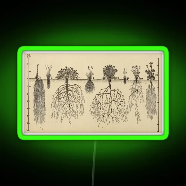 Botanical Roots RGB Neon Sign