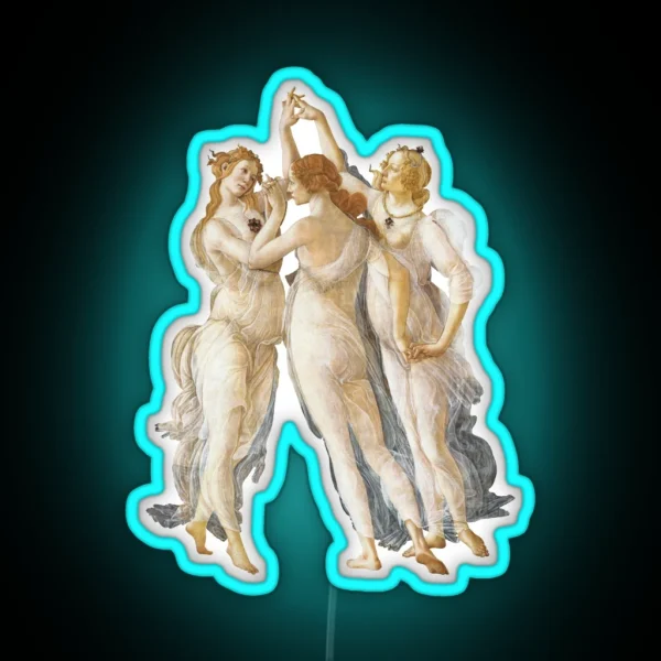 Botticelli Three Graces RGB Neon Sign