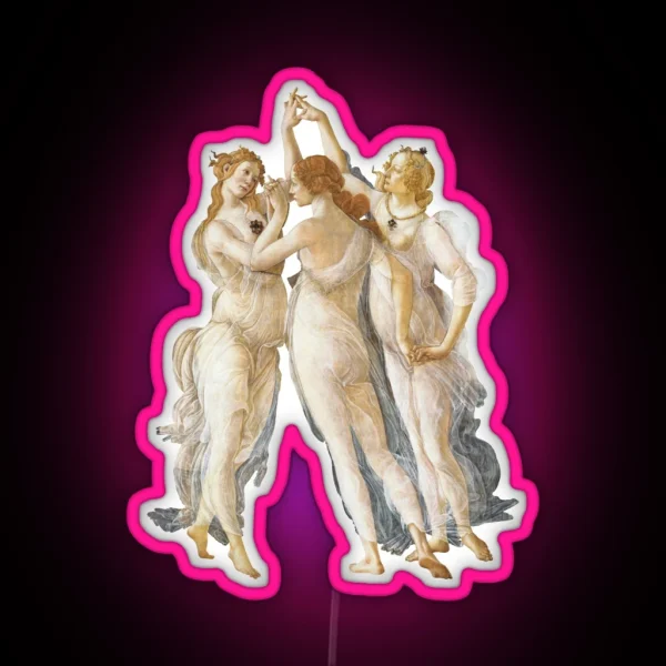 Botticelli Three Graces RGB Neon Sign