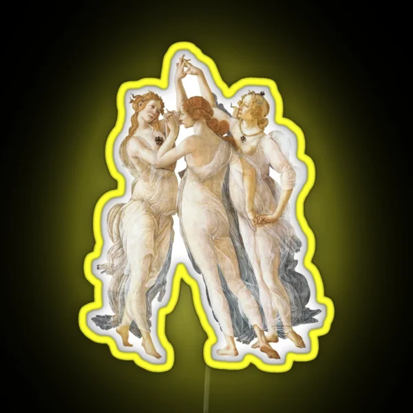 Botticelli Three Graces RGB Neon Sign