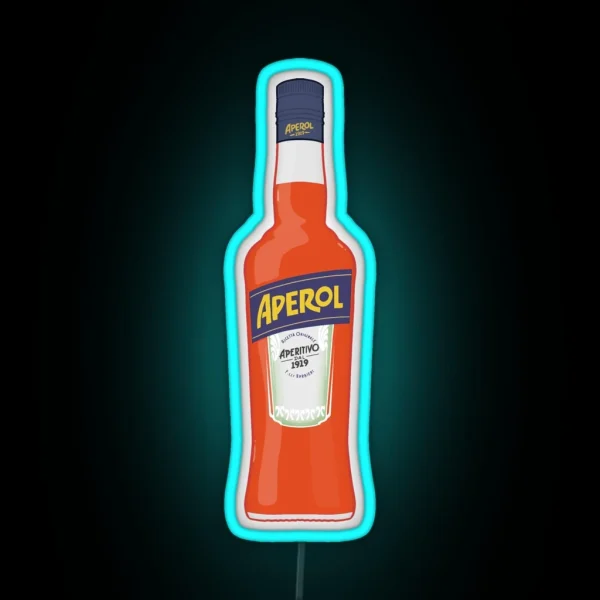 Bottle Of Aperol RGB Neon Sign