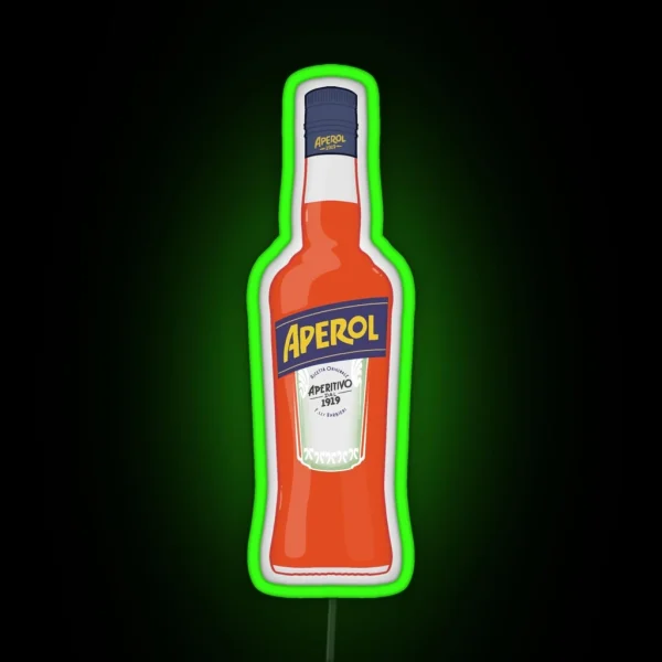 Bottle Of Aperol RGB Neon Sign