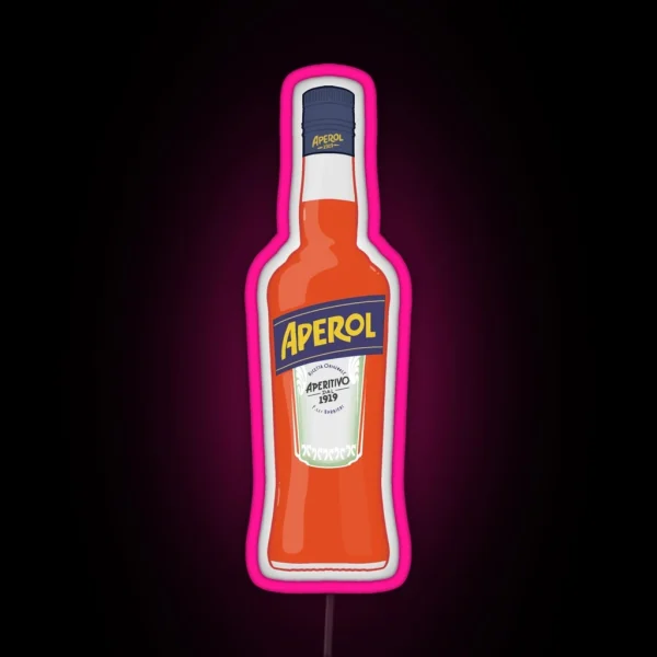 Bottle Of Aperol RGB Neon Sign