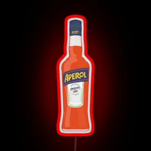 Bottle Of Aperol RGB Neon Sign